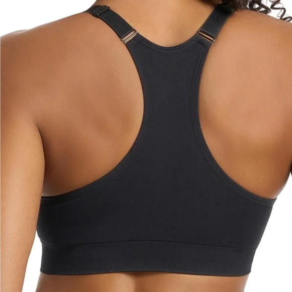❄️ 5/$15 PUMA Women's 2 Pack Seamless Sports Bra Black/Grey Workout Yoga Size XL - Picture 2 of 11